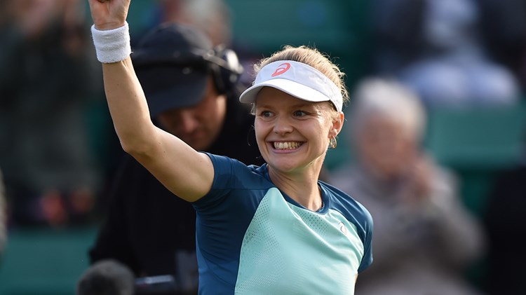 Female player celebrating