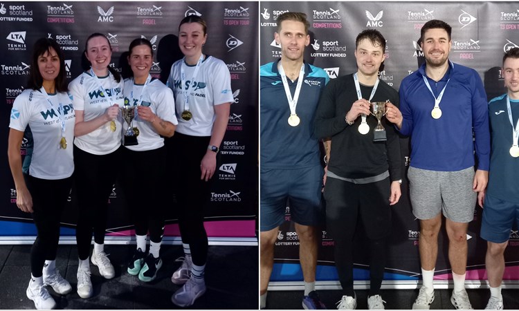 History made in Padel Tennis Scottish Cup, Stewart picks up doubles title