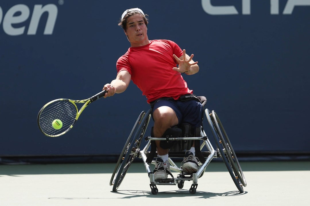 Dahnon ward hitting the ball at the US open