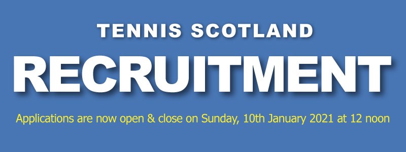Tennis Scotland recruitment poster