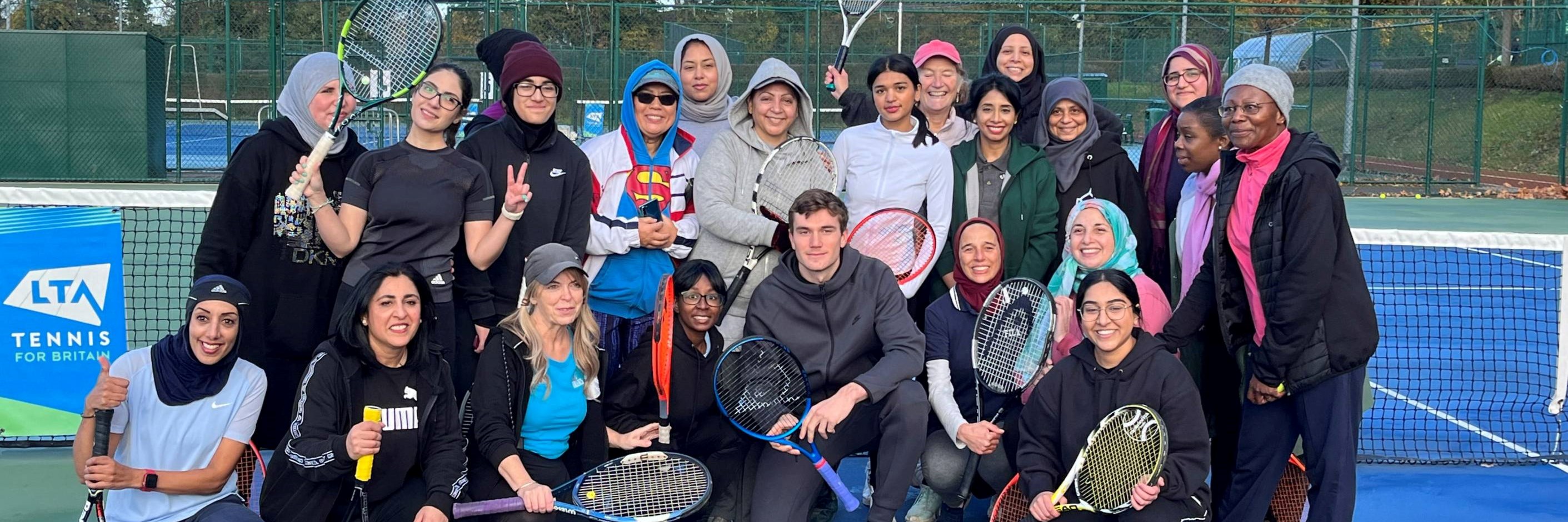 Jack Draper with the Carolle and Iman Tennis Programme