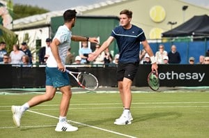 Henry Patten and Julian Cash at the Rothesay Open Nottingham