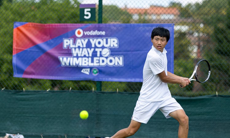 Junior player competing at Play Your Way To Wimbledon