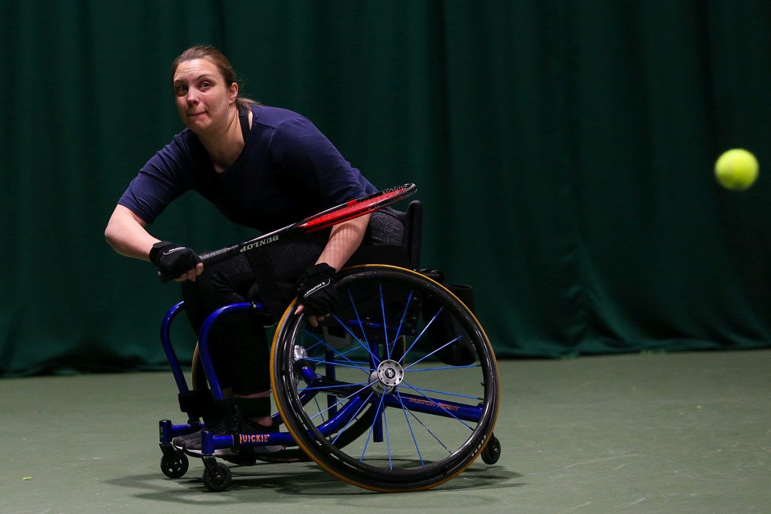 Naomie Traver competing at the Wheelchair National Finals