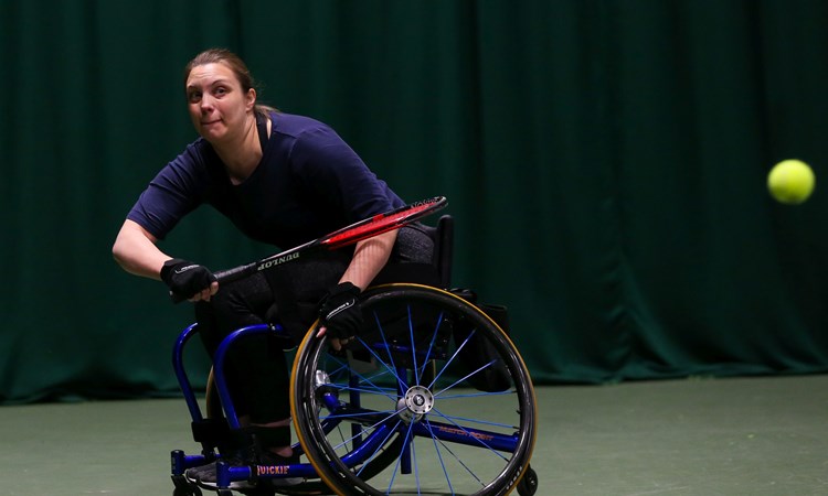 Naomie Traver competing at the Wheelchair National Finals