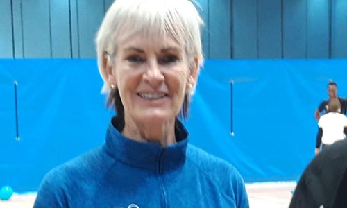 Coach Nalette Tucker and Judy Murray smiling for a photo