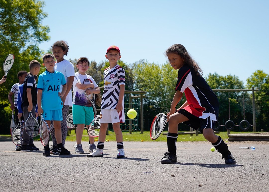 Some local young people have never had the opportunity to try tennis before - The support from the LTA is helping to change that!