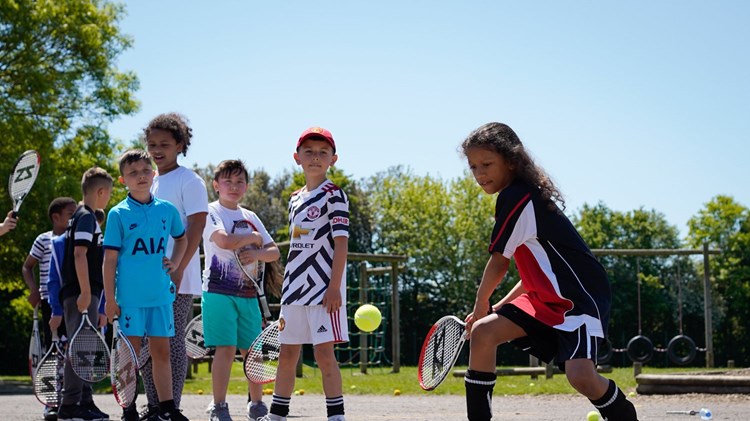 Some local young people have never had the opportunity to try tennis before - The support from the LTA is helping to change that!