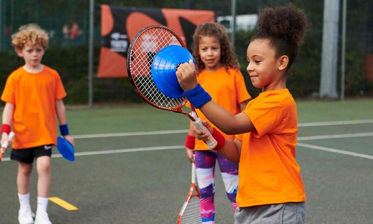 LTA Youth coaching session in action