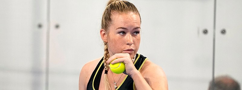 Tia Norton, 17, became the first British woman to compete in and win a World Padel Tour match