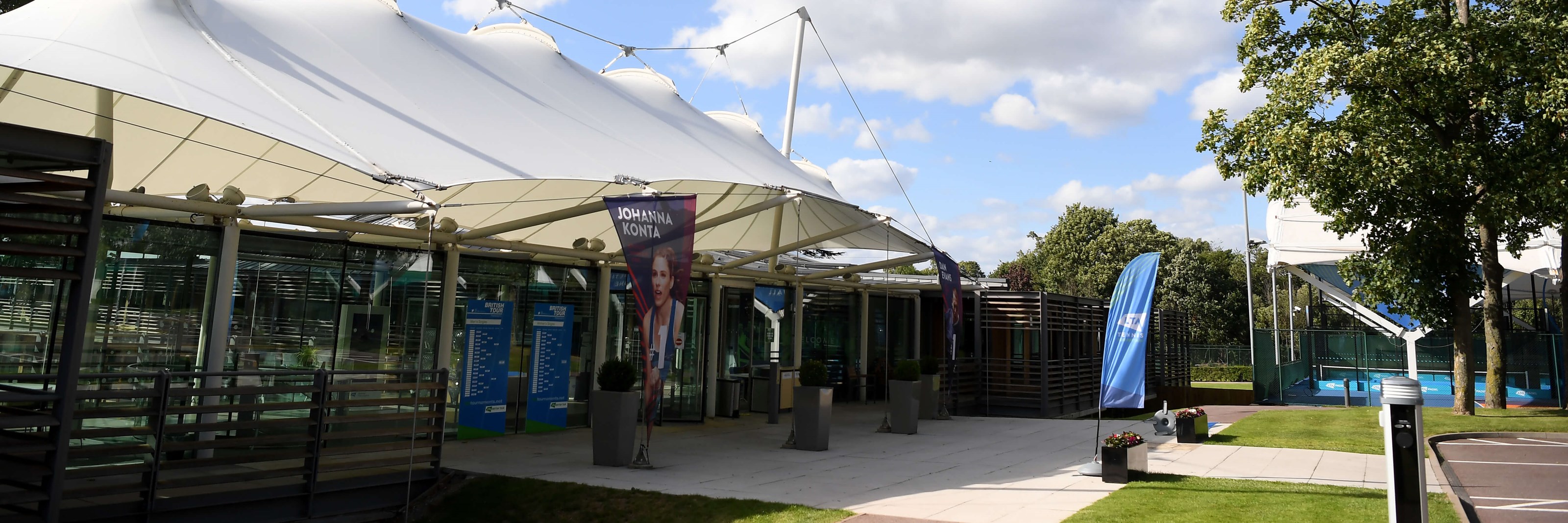 General view outside the national tennis centre