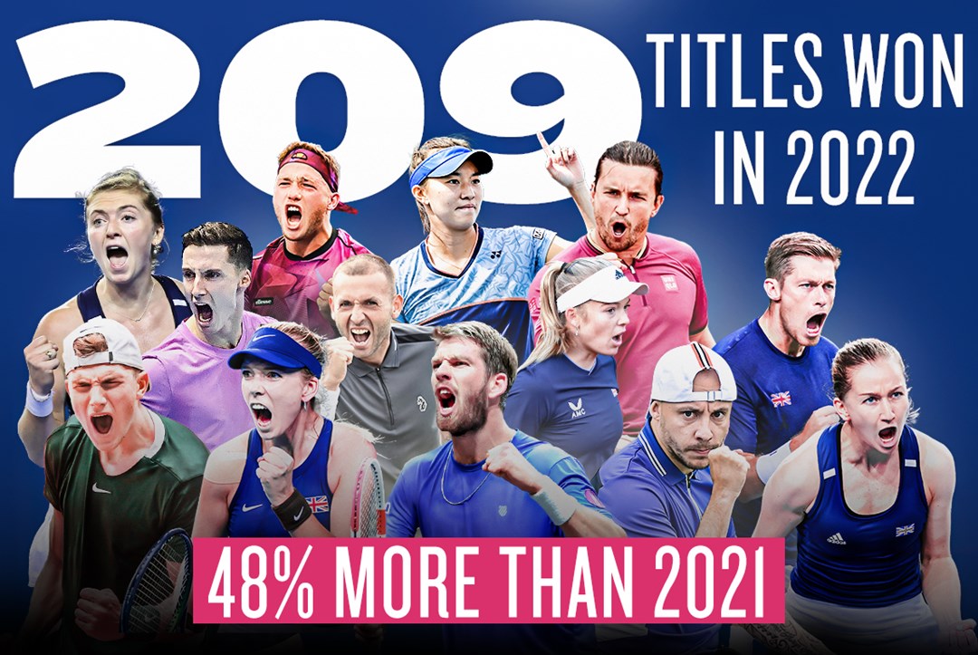 209 British tennis titles in 2022