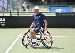 Andy Lapthorne of Great Britain celebrates