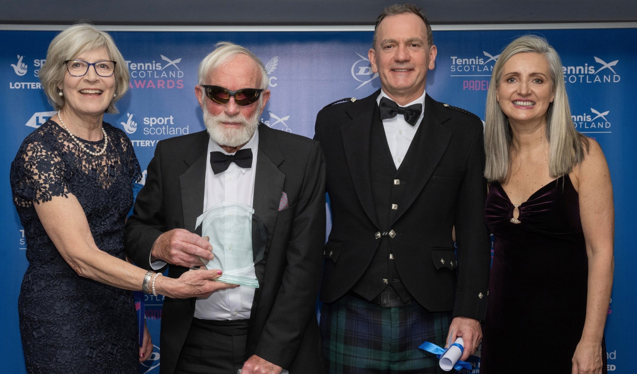 Dumbarton Tennis Club legend wins Lifetime Achievement at Tennis Scotland Awards