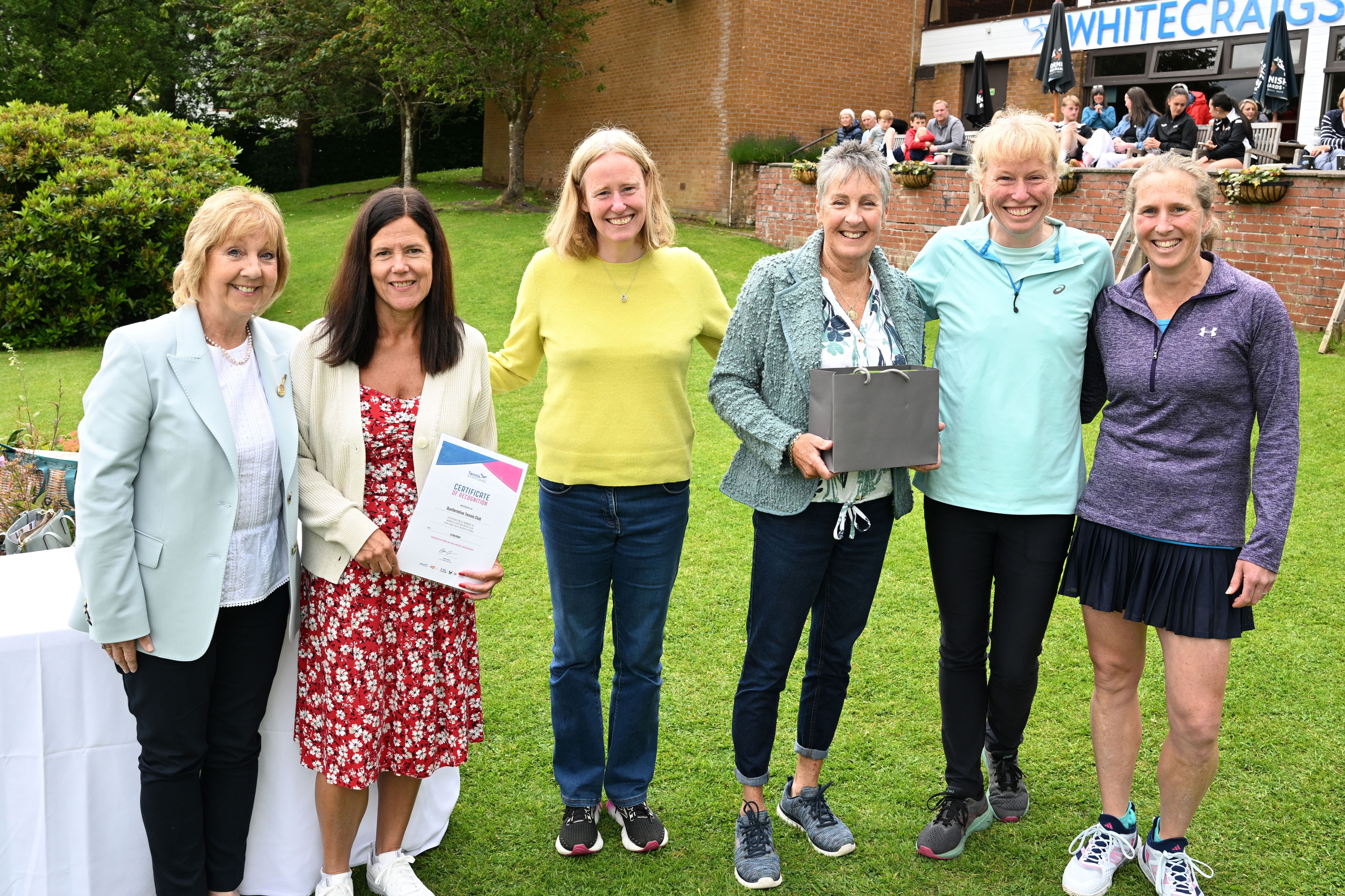 Dunfermline Tennis Club honoured for record success as Women’s Scottish Cup turns 100