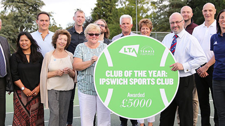 Ipswich sports club presented with £5000 after winning club of the year