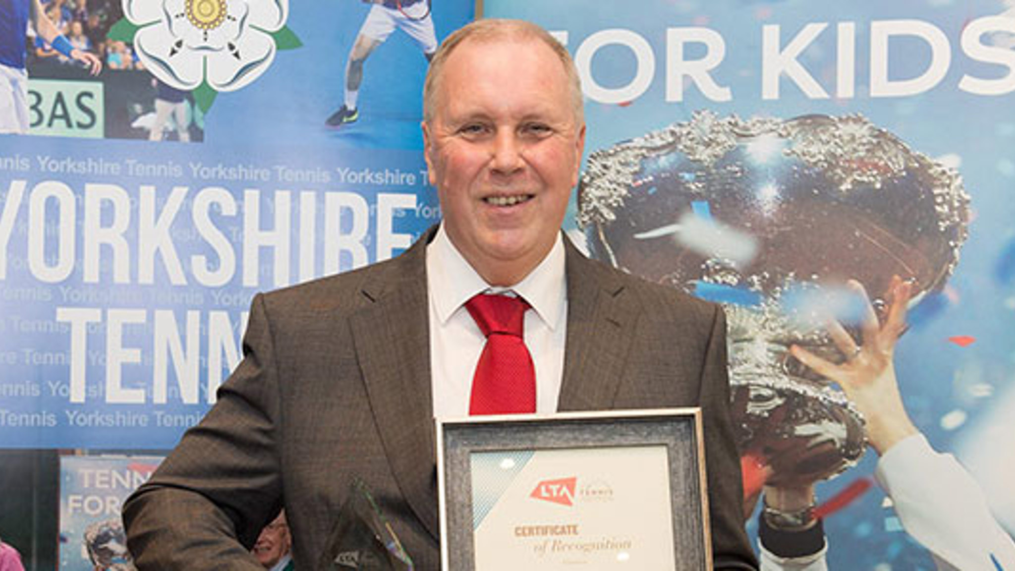 Top volunteer Don Saul at the 2020 LTA Awards