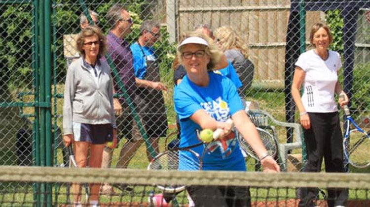 Volunteer Kenzie Revington playing at Hale Gardens, Hampshire
