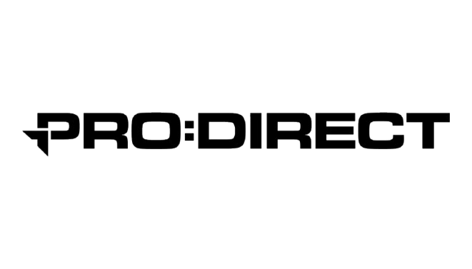 Black Pro:Direct logo with transparent background