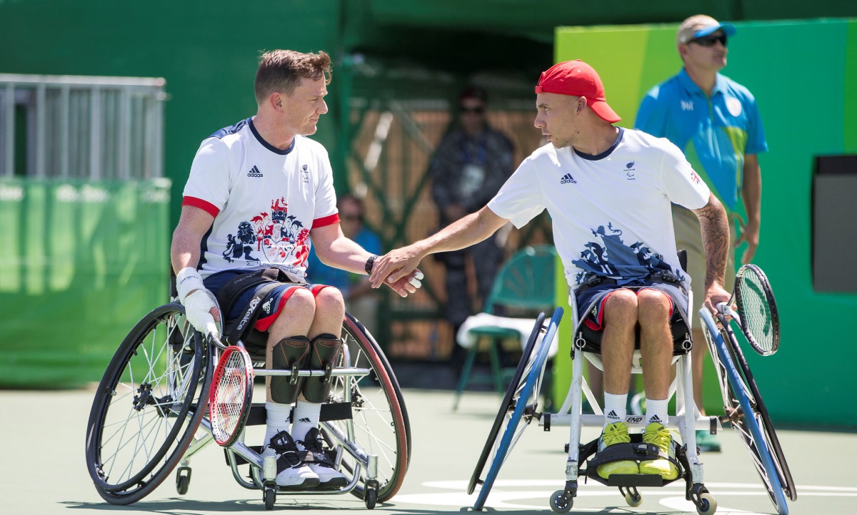 Jamie Burdekin and Andy Lapthorne at the Rio 2016 Paralympics