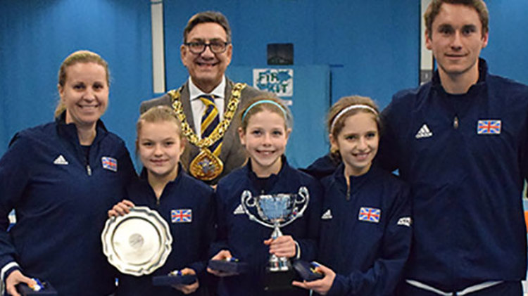 GB U12 Girls team Tennis Europe Winter Cup win
