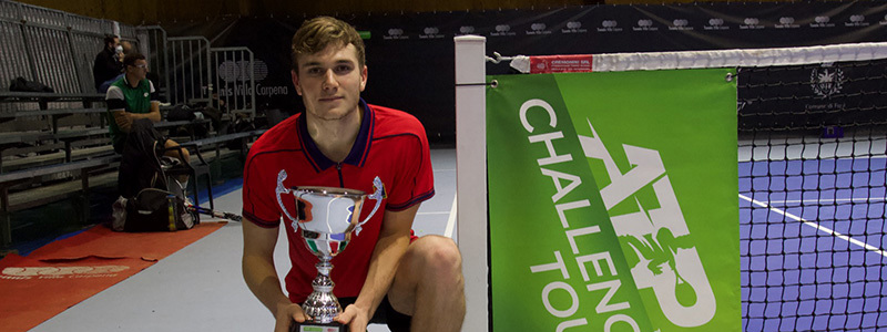 Jack Draper won his first ATP Challenger title in Italy