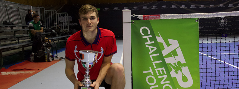 Jack Draper won his first ATP Challenger title in Italy