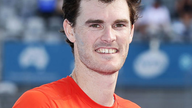 Jamie Murray smiling at the 2016 Australian Open