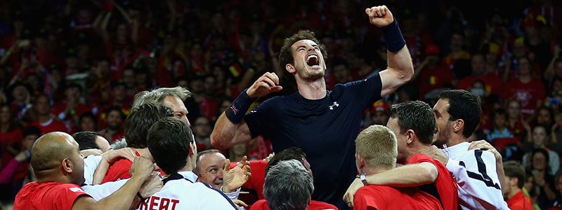 Andy Murray at the 2015 Davis Cup
