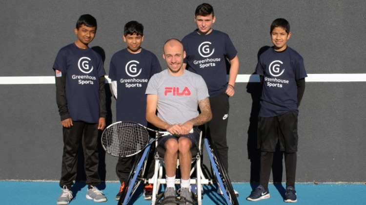 Andy Lapthorne with Greenhouse Sports