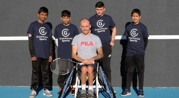 Andy Lapthorne with Greenhouse Sports