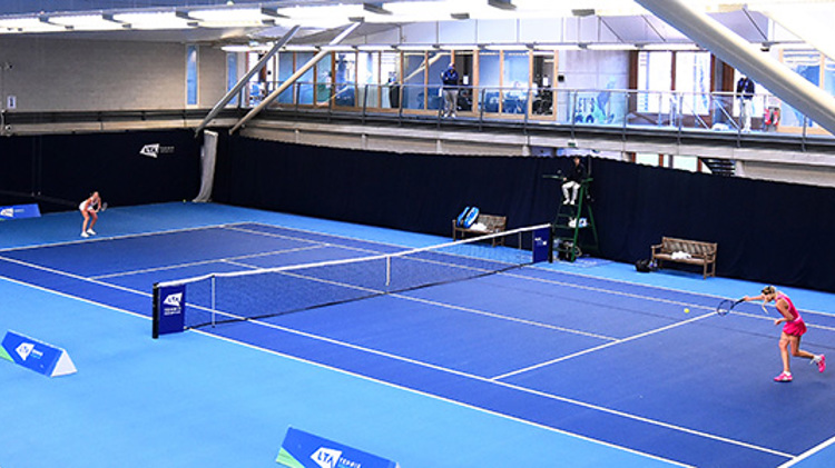 Indoor tennis courts at the National Tennis Centre