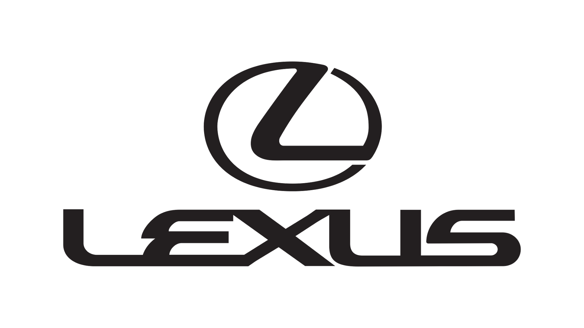Lexus logo in black writing