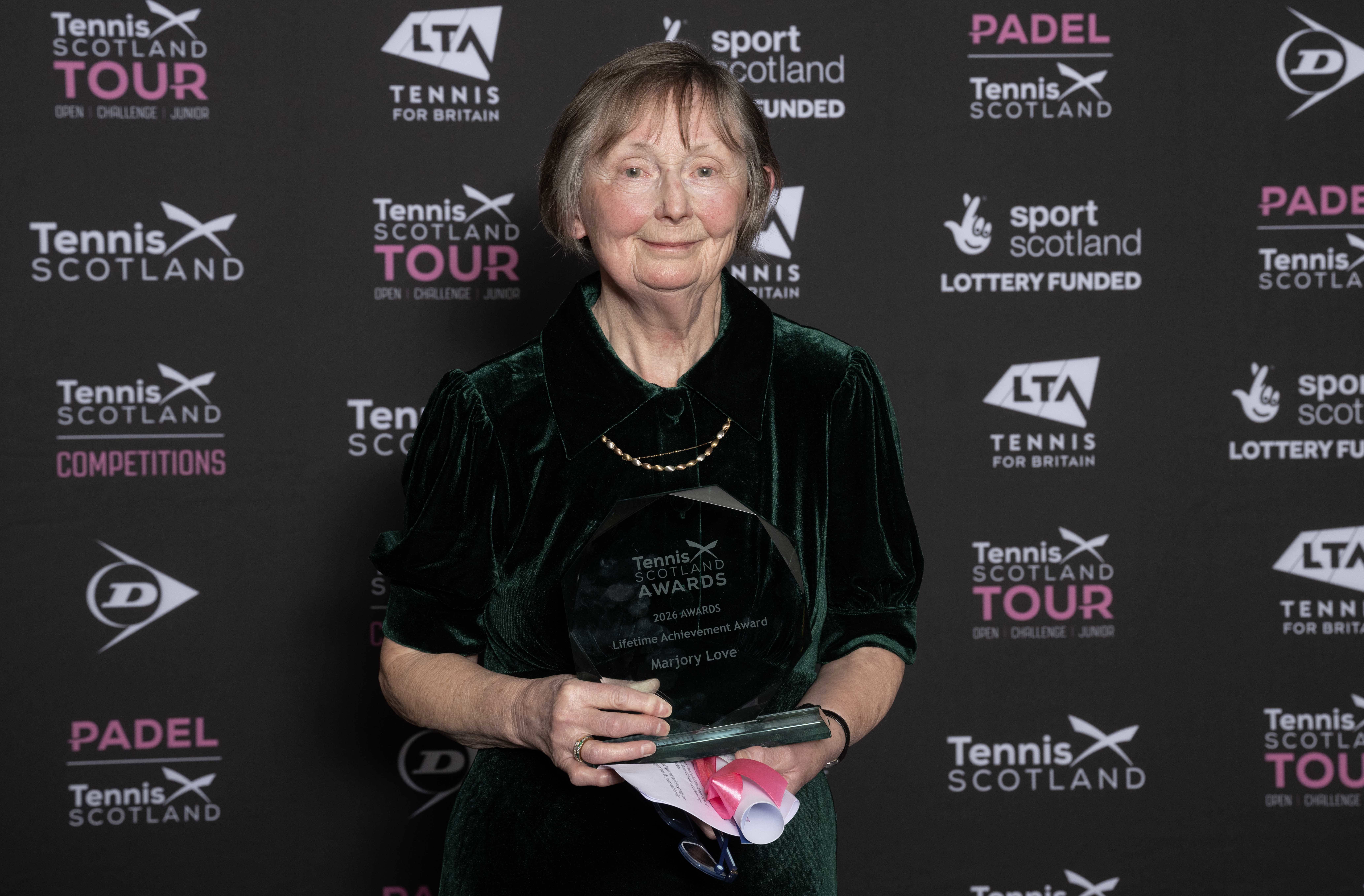 Scottish tennis legend Marjory Love recognised with Lifetime Achievement Award