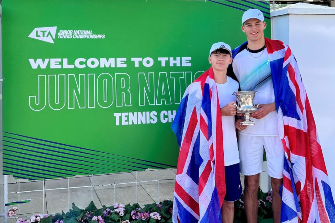 charlie and henry boys u18 doubles winners
