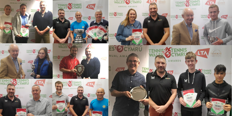 League and County Cup winners receive trophies and pennants