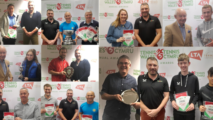 League and County Cup winners receive trophies and pennants