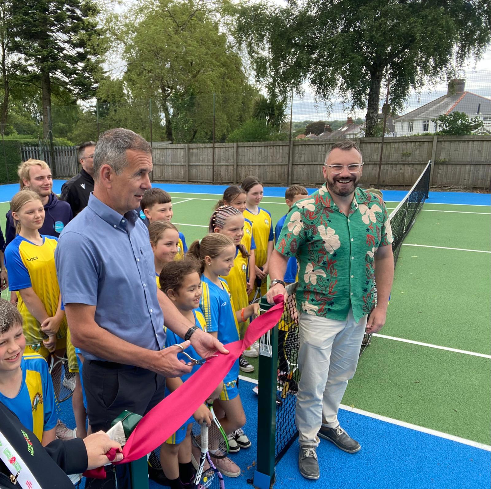 Caerphilly Park Tennis Courts Reopen After Renovation
