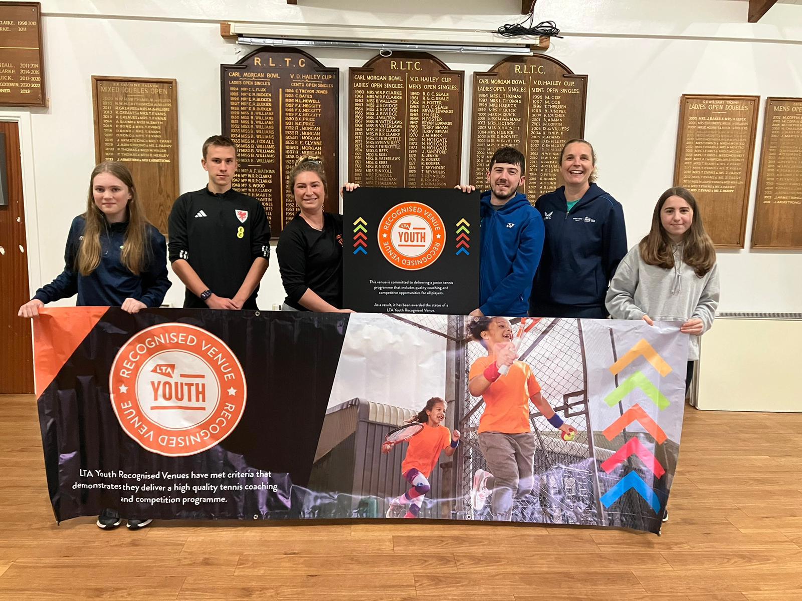 Radyr receive LTA Youth Recognised Venue Plaque