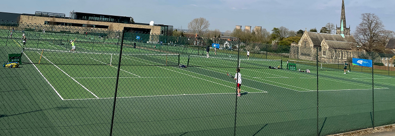 Tennis court in Wales