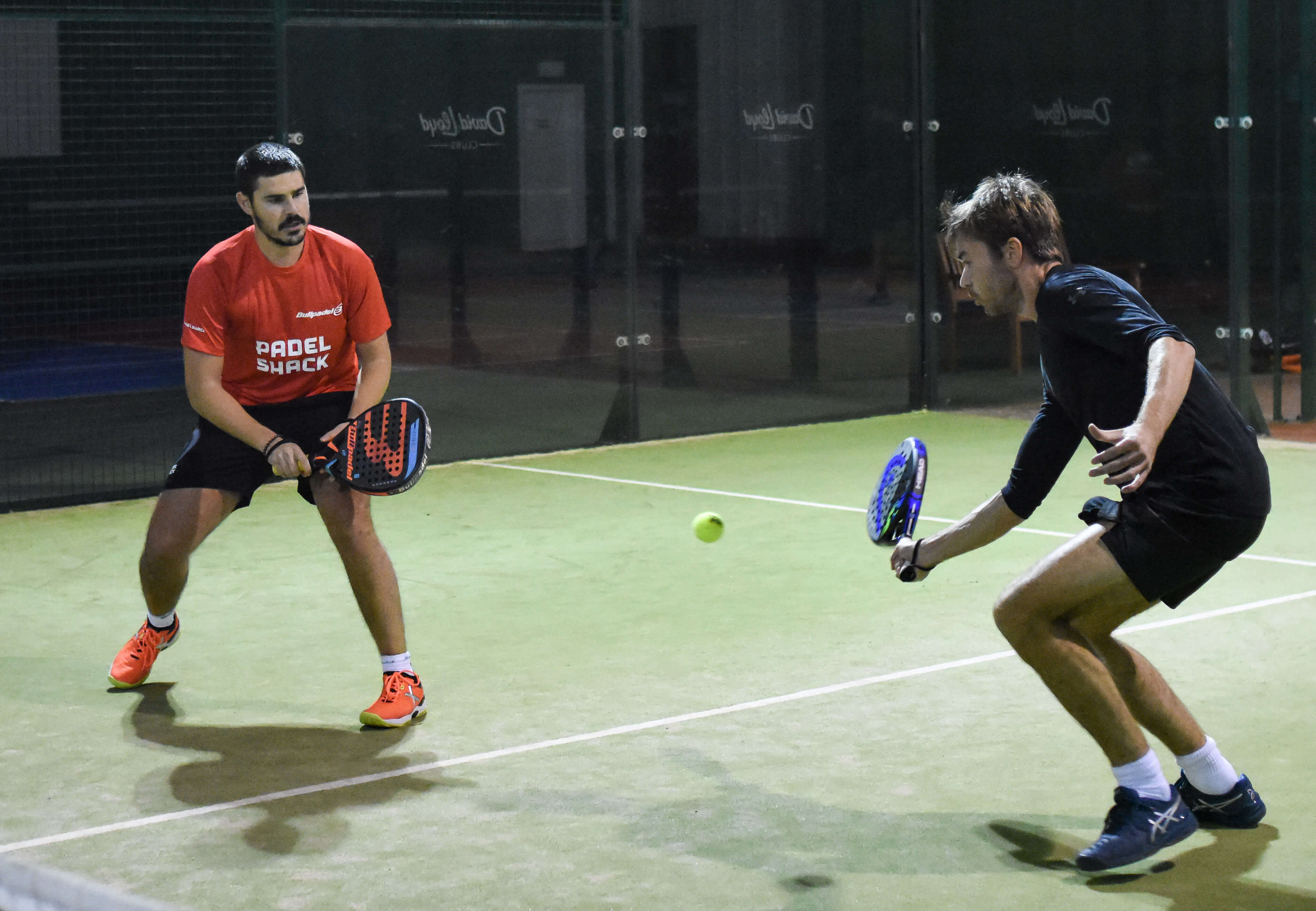 Players competing on the LTA Padel Tour