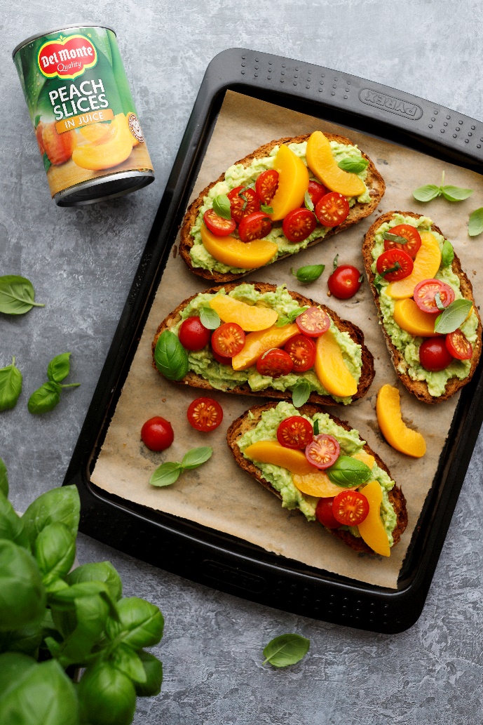 Peach and Avocado on Toast