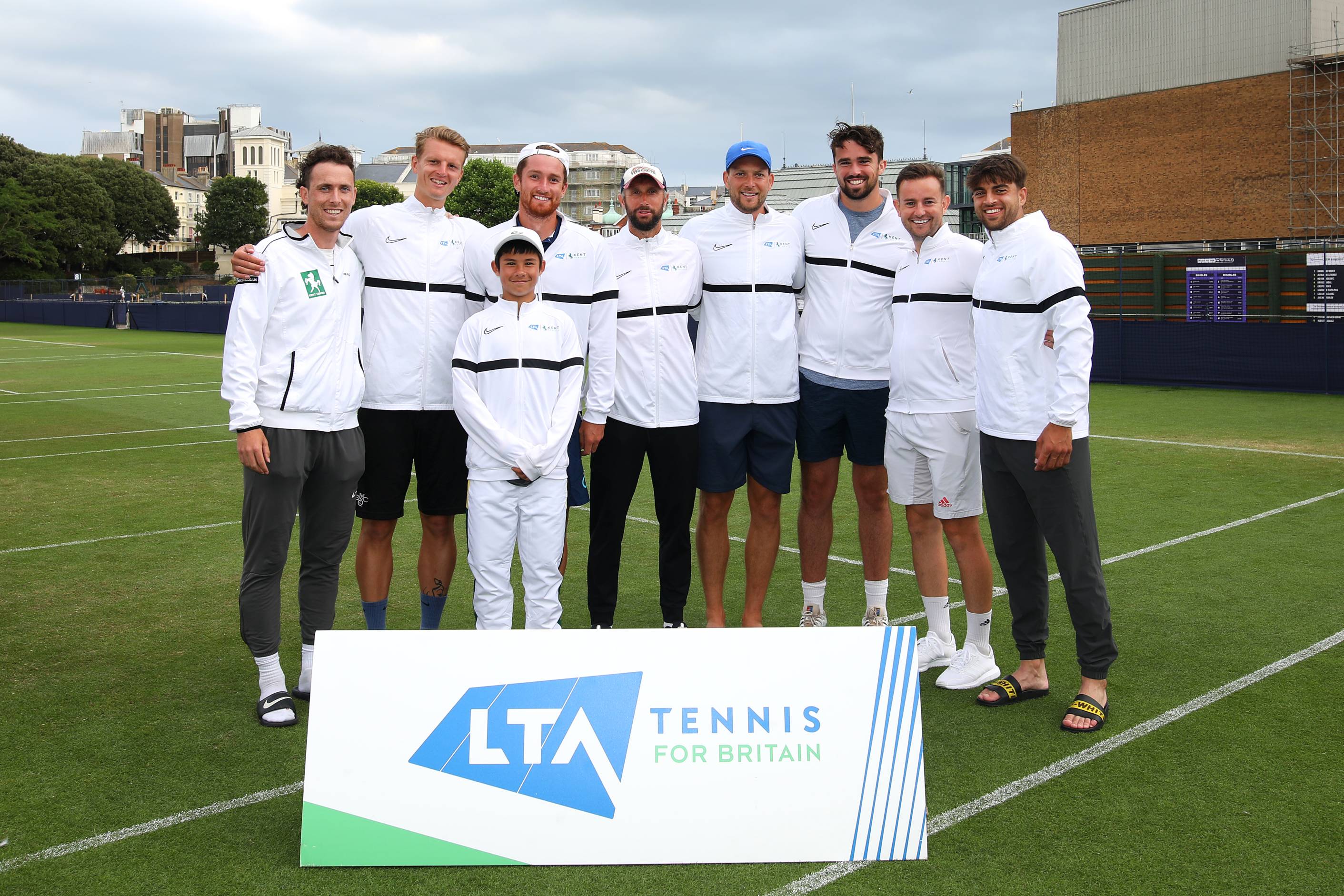 Kent men's runners up during the LTA County Cup at Devonshire Park