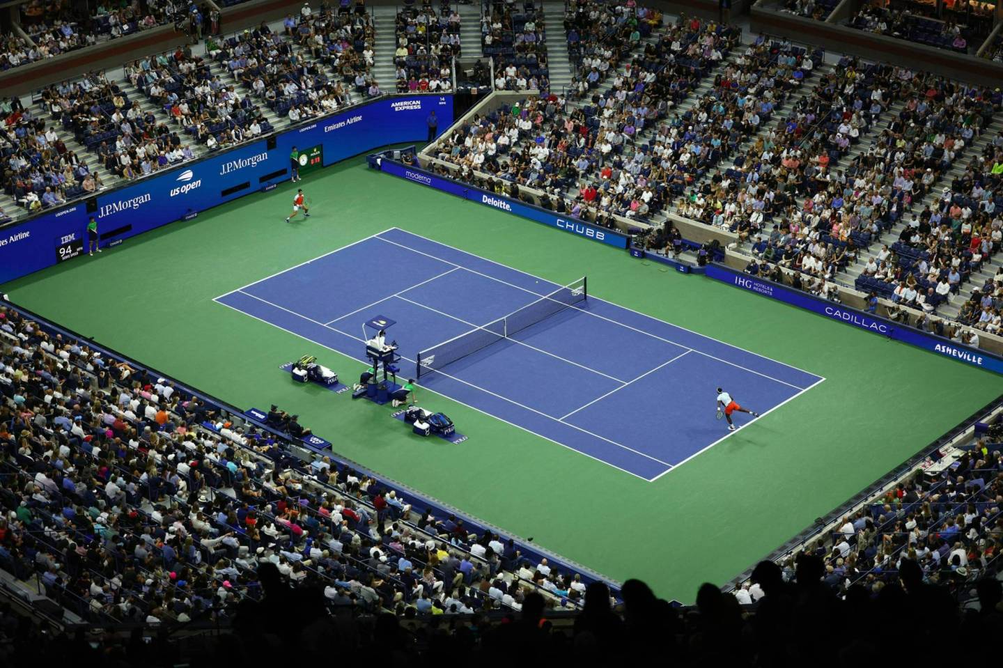The Arthur Ashe court at the US Open