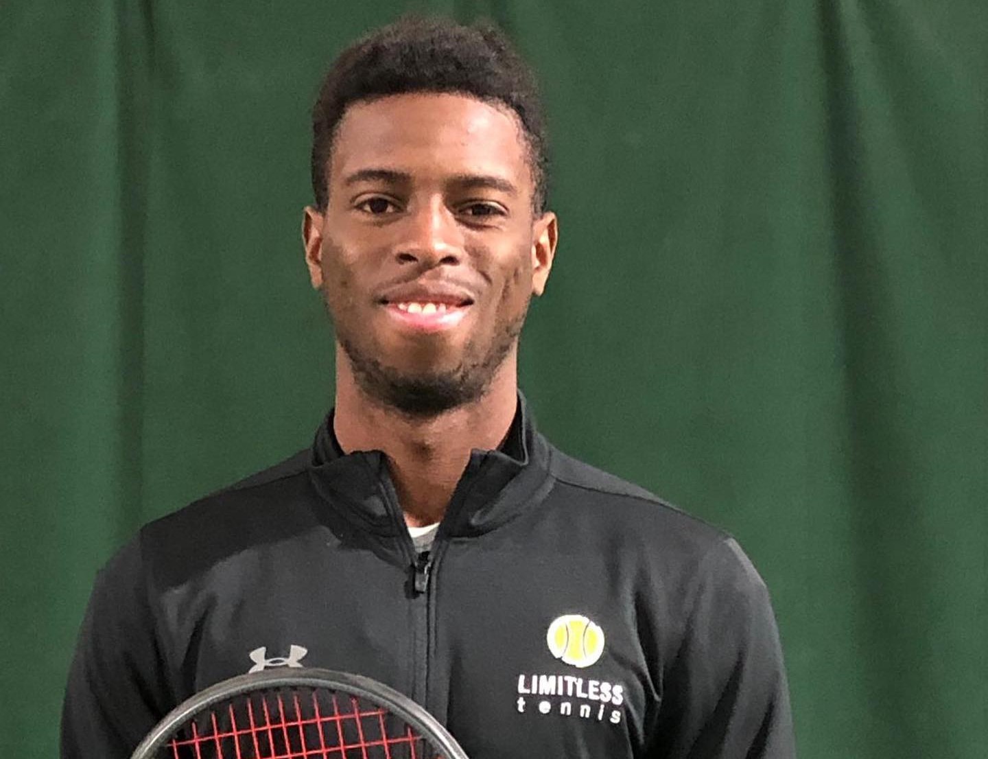 Headshot of coach Samuel Kiladejo taken at Cranleigh Tennis and Social Club