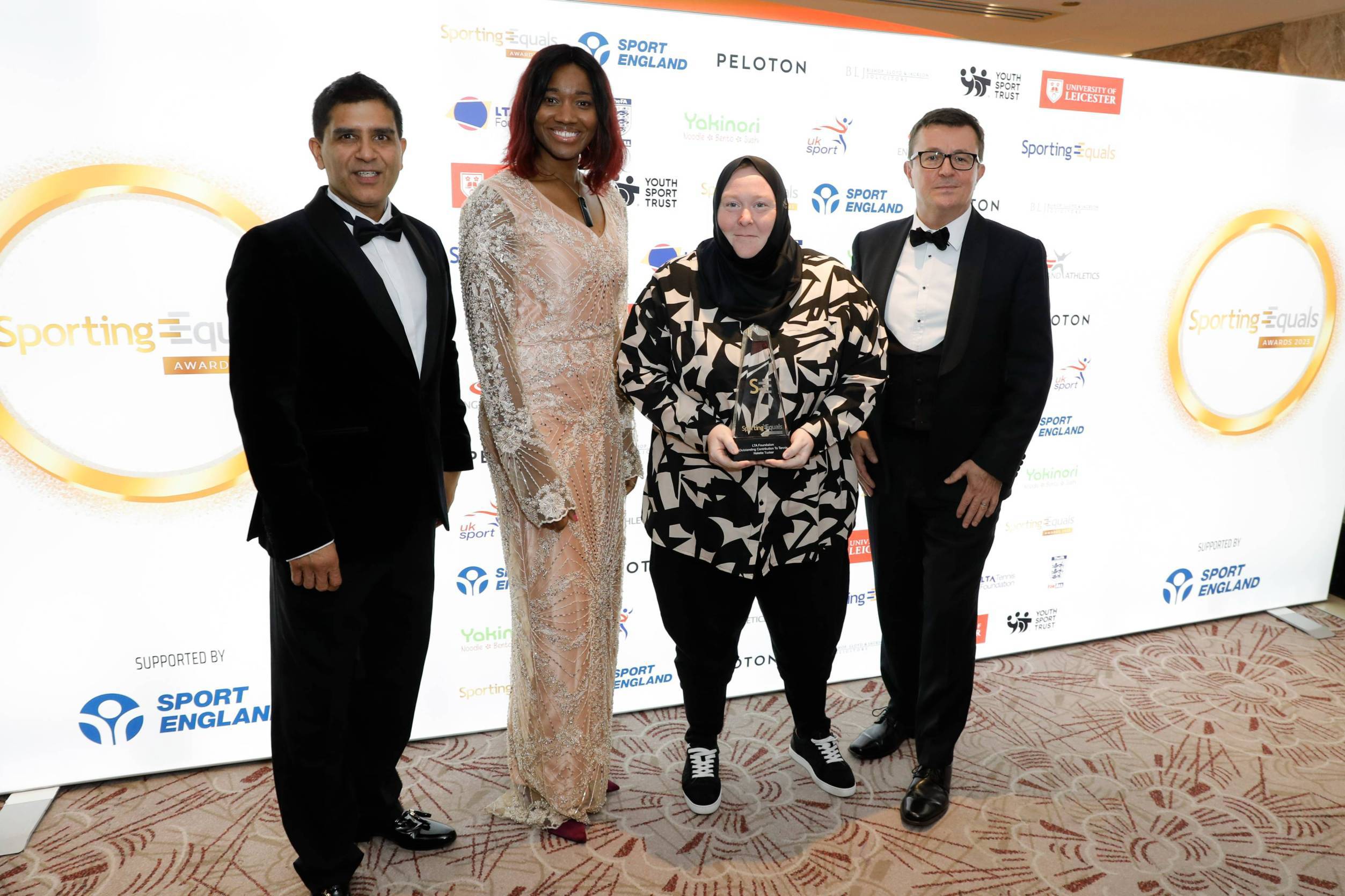 Nalette Tucker wins ‘Outstanding Contribution to Tennis’ Award sponsored by LTA Tennis Foundation at Sporting Equals Awards
