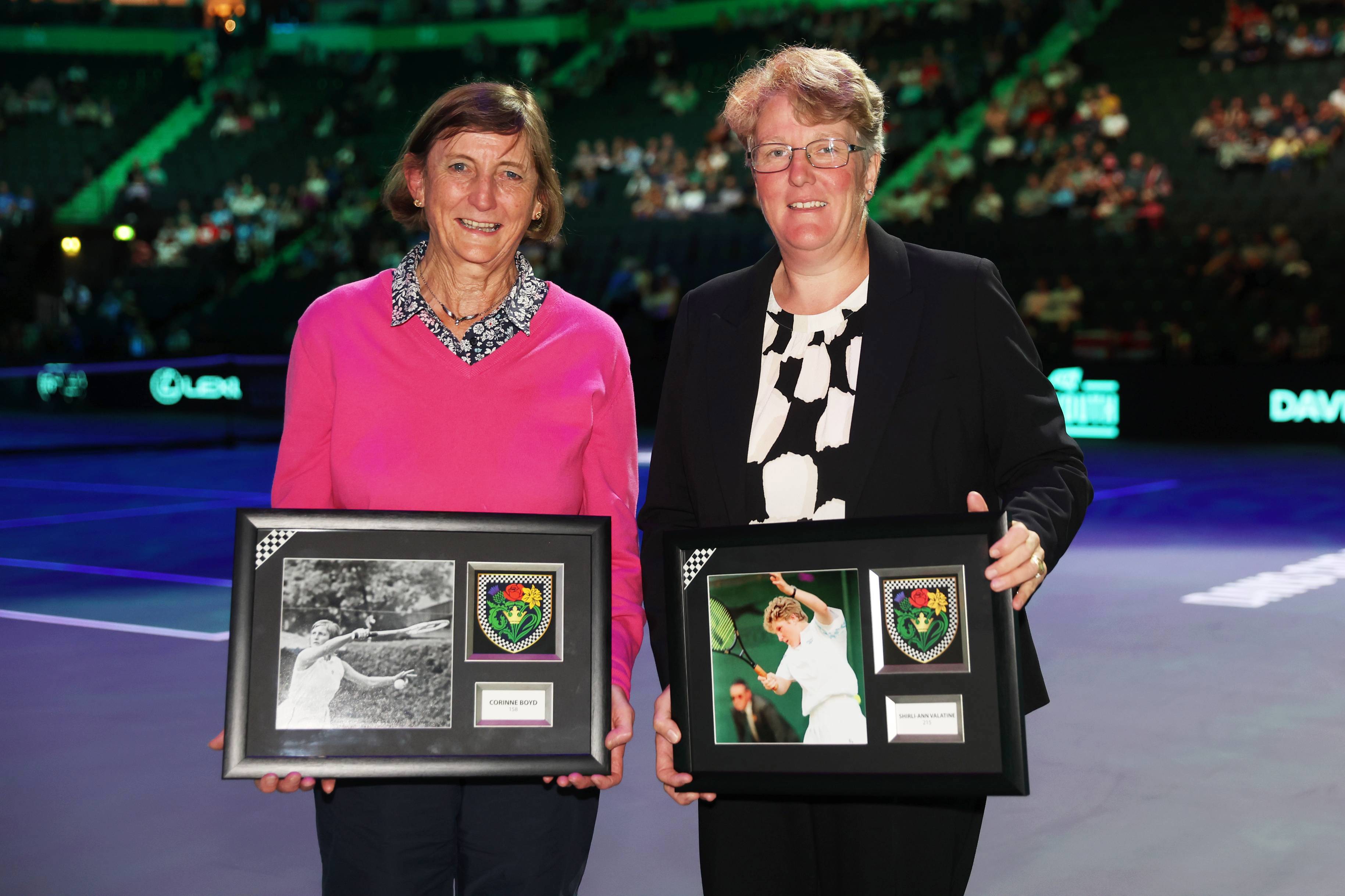 Corinne Boyd and Shirli-Ann Valentine honoured as Colour Holders at Lexus GB Davis Cup Finals