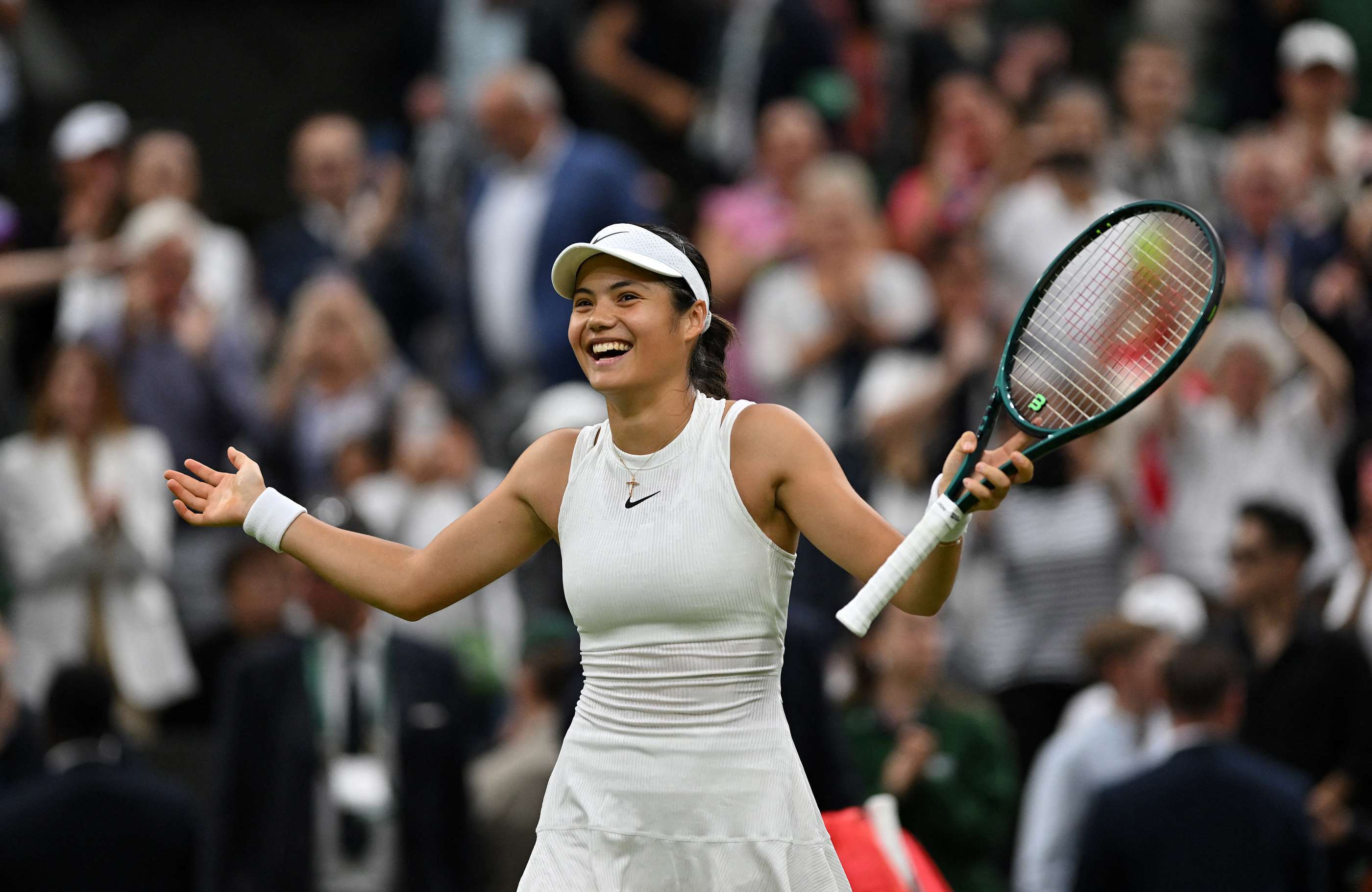 Wimbledon 2024: Emma Raducanu charges into fourth round after defeating ninth seed Maria Sakkari