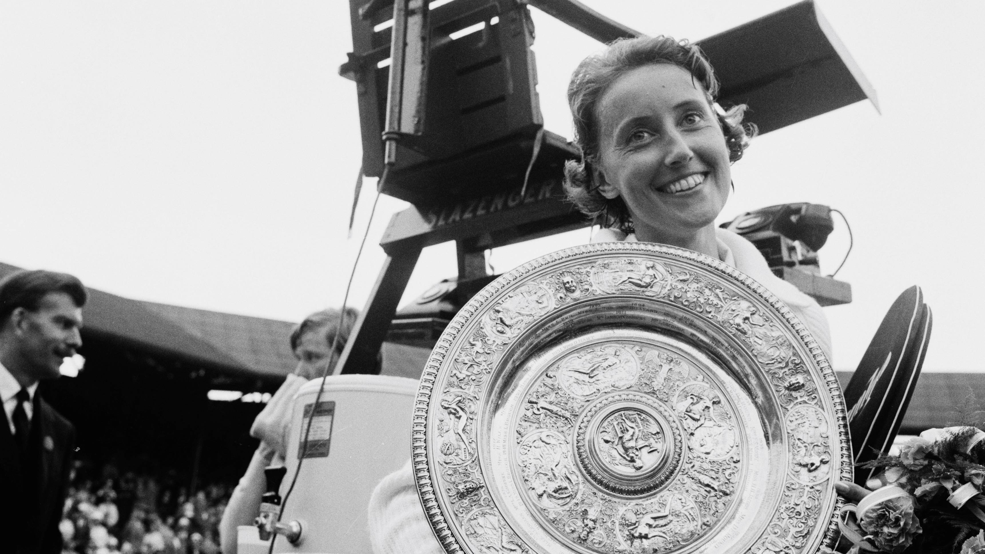 A tribute to British tennis star and former Wimbledon champion, Angela Mortimer Barrett, MBE