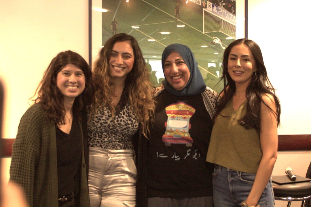 Leading members of the Brown Girl Sport initiative